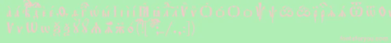 Weitere Informationen zur Orthodox.TtUcs8Разрядочный-Schriftart Orthodox.TtUcs8Разрядочный-Schriftart – Rosa Schriften auf grünem Hintergrund